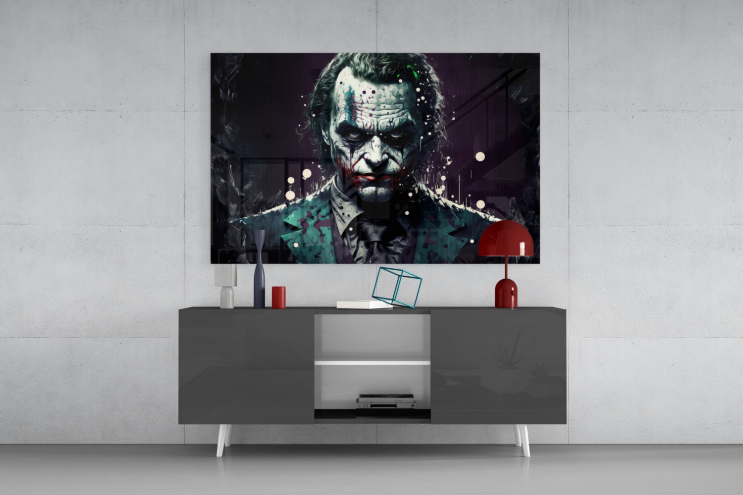 Joker Glass Wall Art  || Designer Collection.