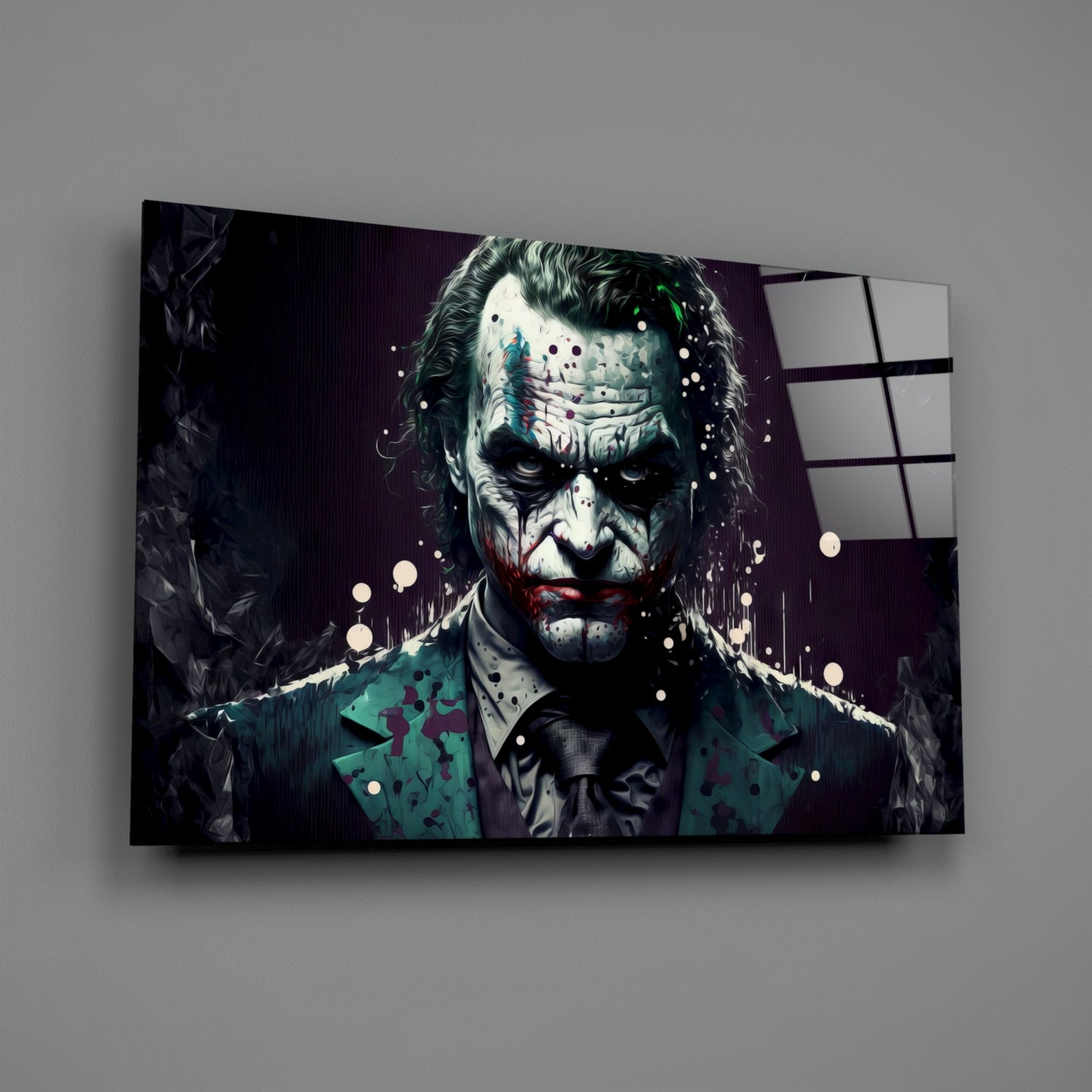 Joker Glass Wall Art  || Designer Collection.