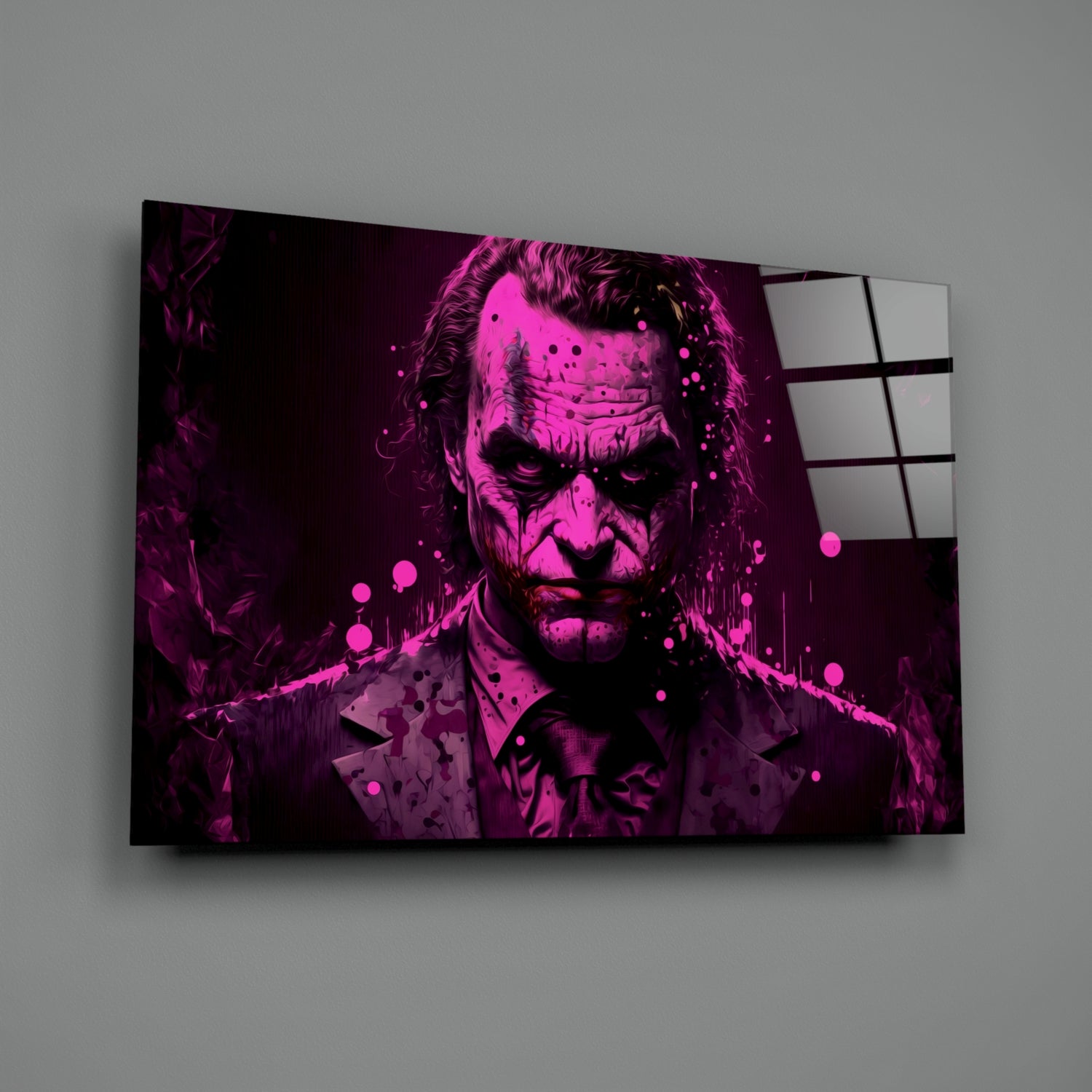 Joker Glass Wall Art  || Designer Collection.