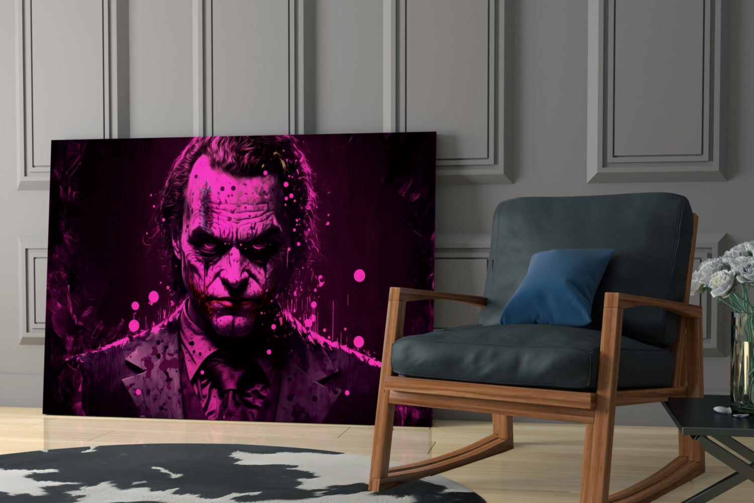 Joker Glass Wall Art  || Designer Collection.