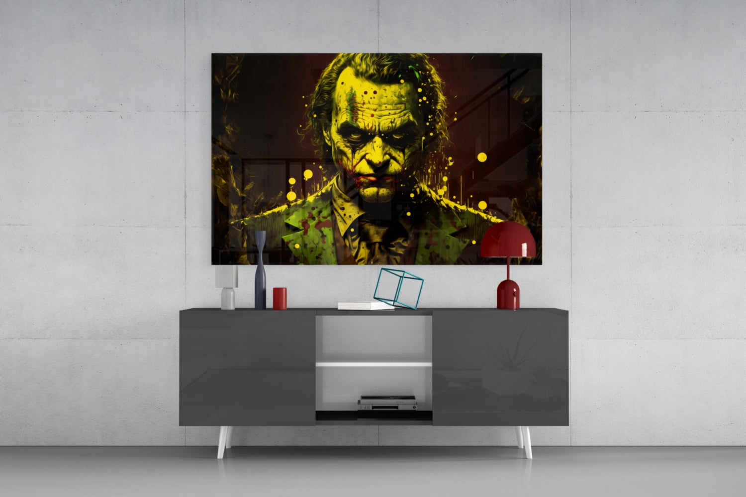 Joker Glass Wall Art  || Designer Collection.