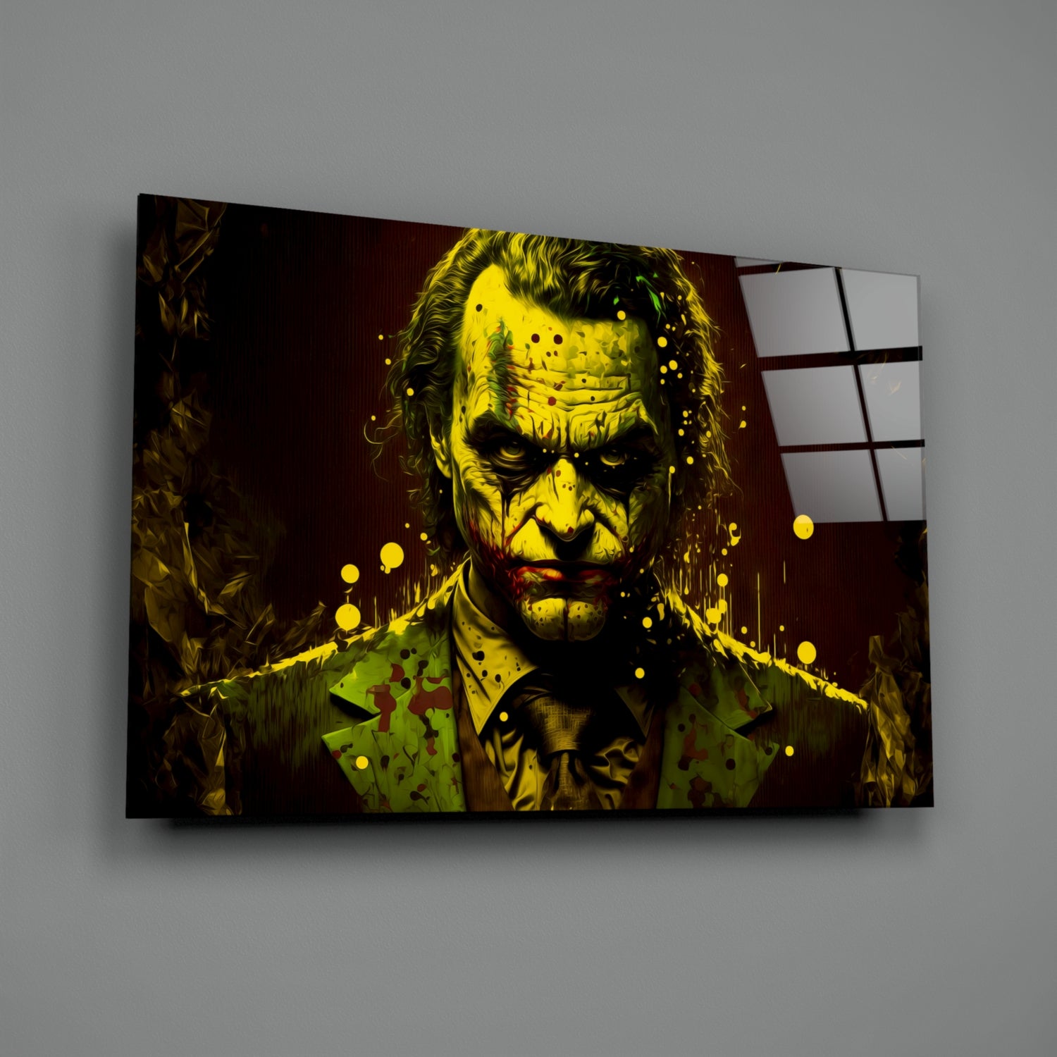Joker Glass Wall Art  || Designer Collection.