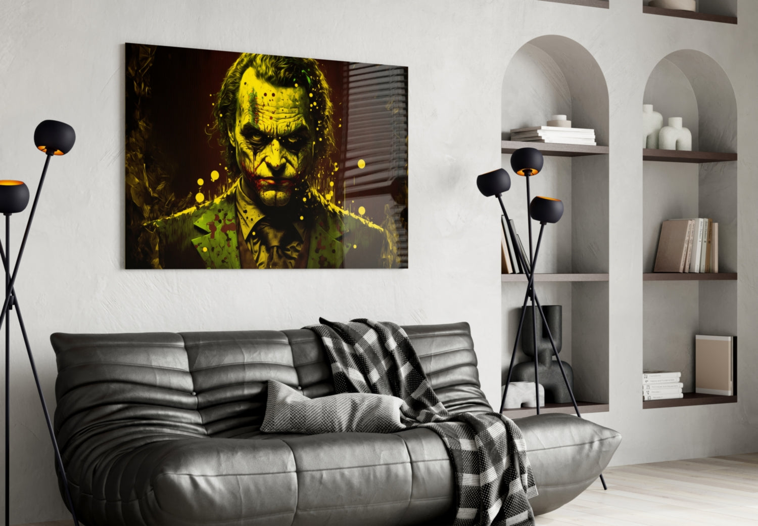 Joker Glass Wall Art  || Designer Collection.