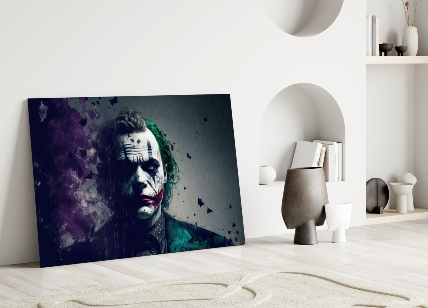 Joker Glass Wall Art  || Designer Collection.