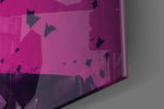 Joker artwork anchoring a wall with bold vibrant palette