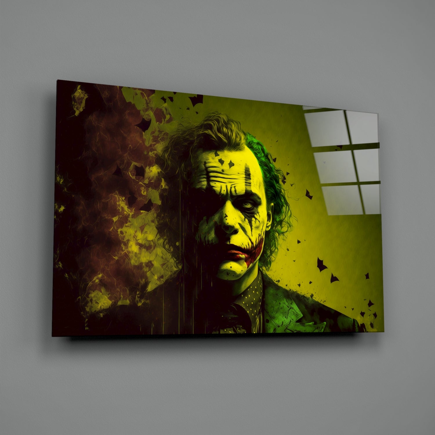 Joker Glass Wall Art  || Designer Collection.