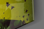 Joker artwork anchoring a wall with warm dramatic palette