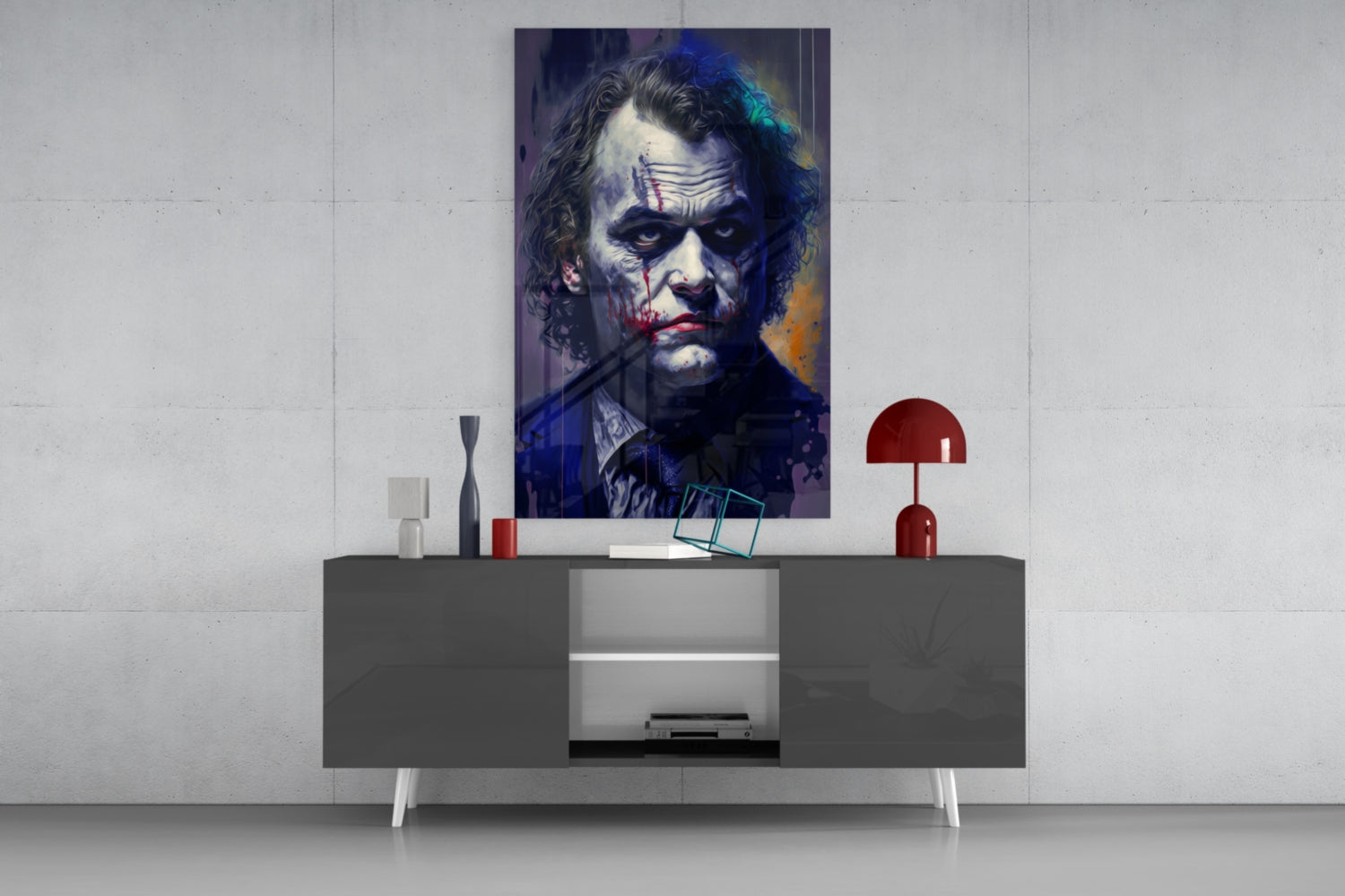 Joker Glass Wall Art  || Designer Collection.
