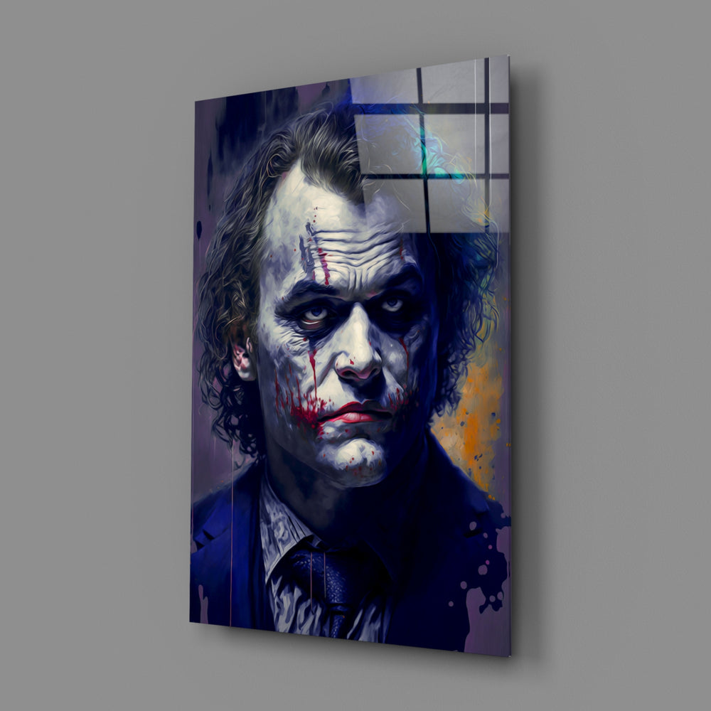 Cinematic-villain panel bringing fevered gravity to a contemporary home theater
