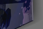 Joker artwork anchoring a wall with dark dramatic palette