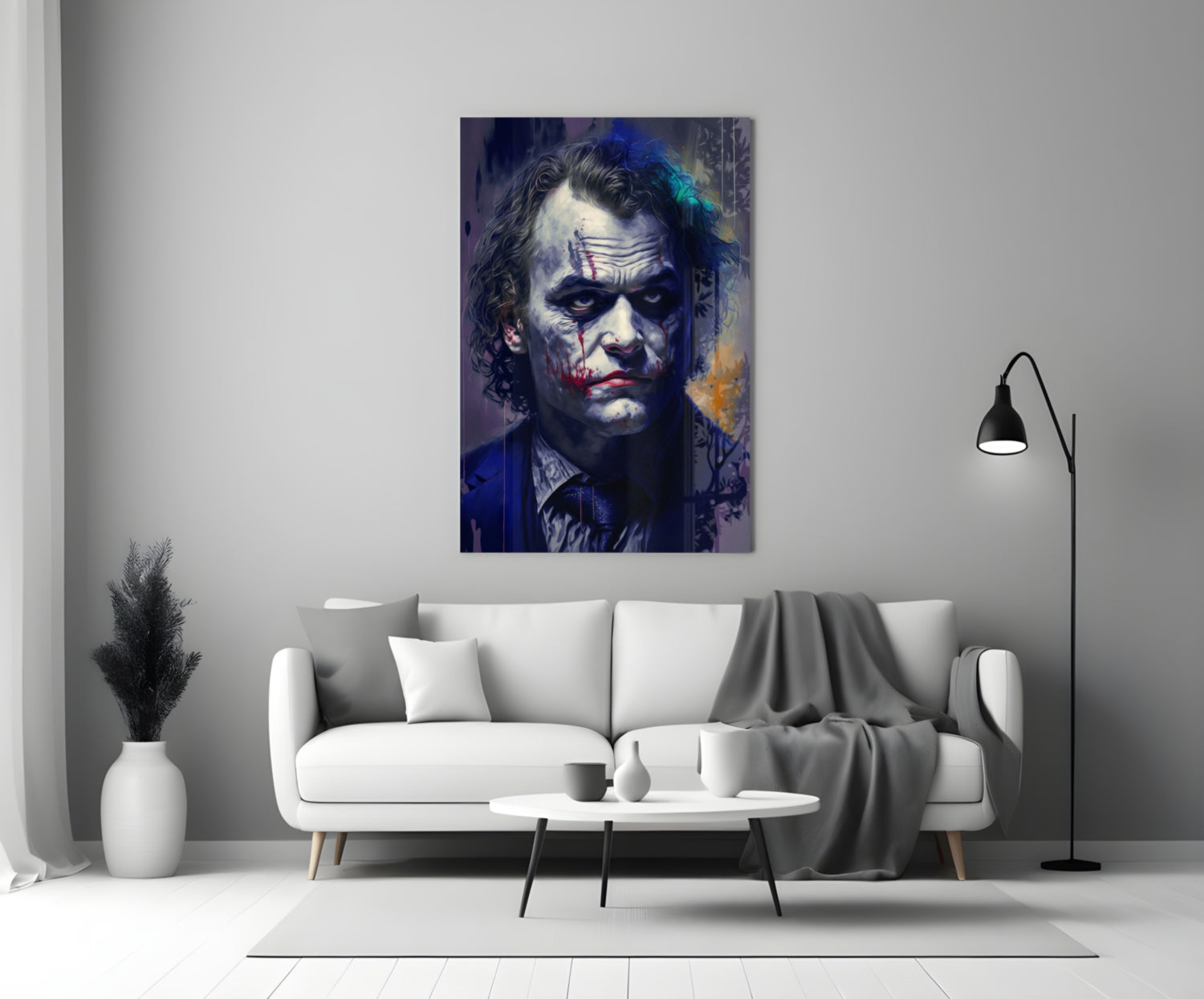 Joker Glass Wall Art  || Designer Collection.