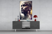 Kobe Bryant panel catching lamp light to reveal its legacy gravity