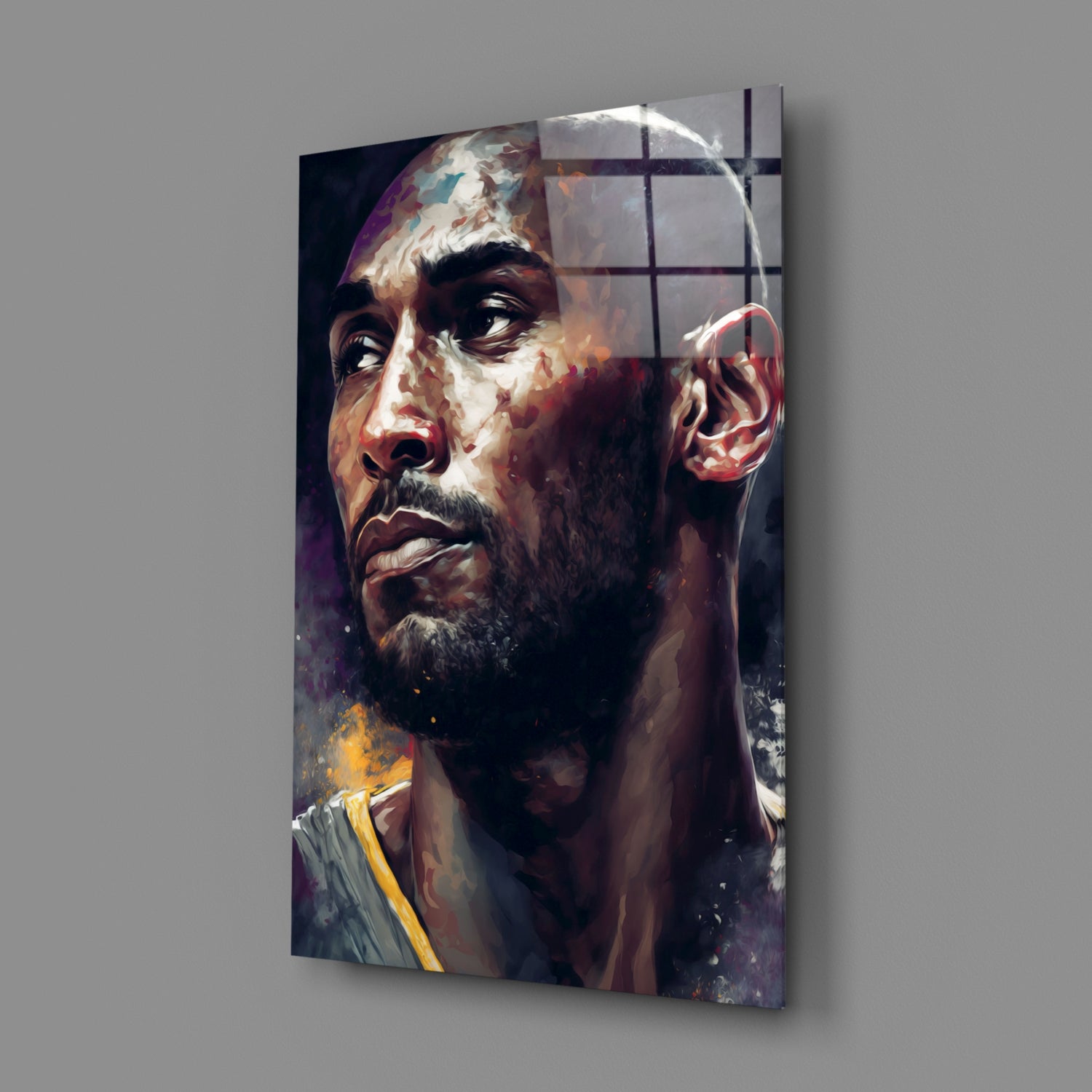 Kobe Bryant Glass Wall Art  || Designer Collection.