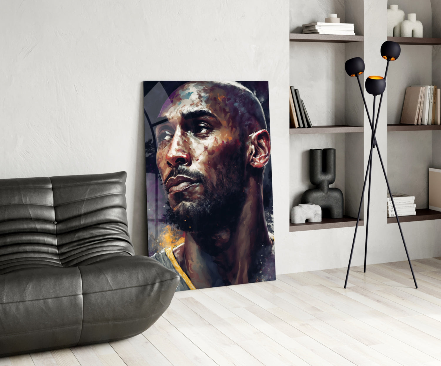 Kobe Bryant Glass Wall Art  || Designer Collection.