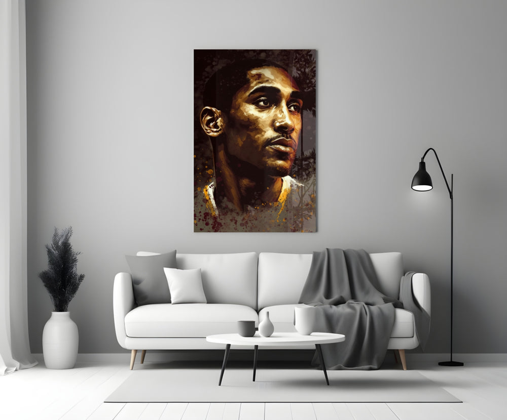 Kobe Bryant close-up showing steady gaze in bronze highlight
