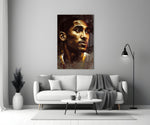 Kobe Bryant close-up showing steady gaze in bronze highlight