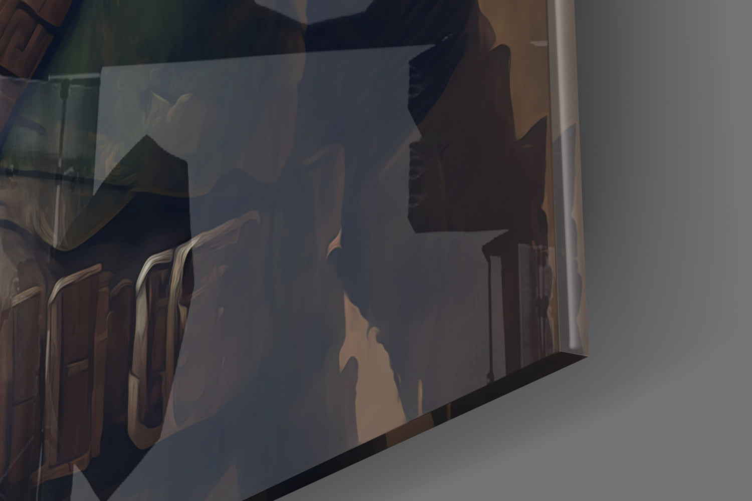 Boba Fett Glass Wall Art  || Designer Collection.