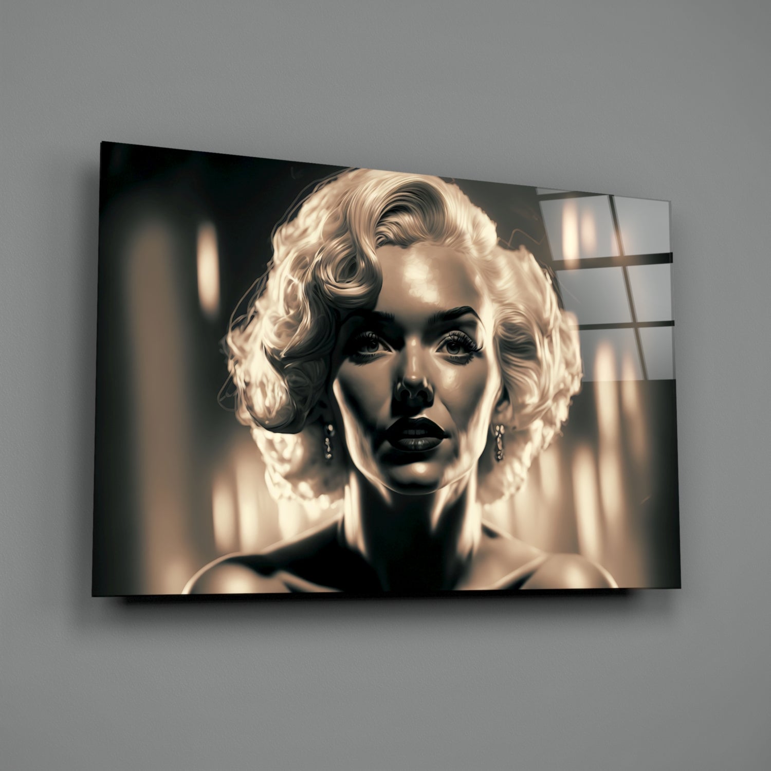 Marilyn Monroe Glass Wall Art  || Designer Collection.