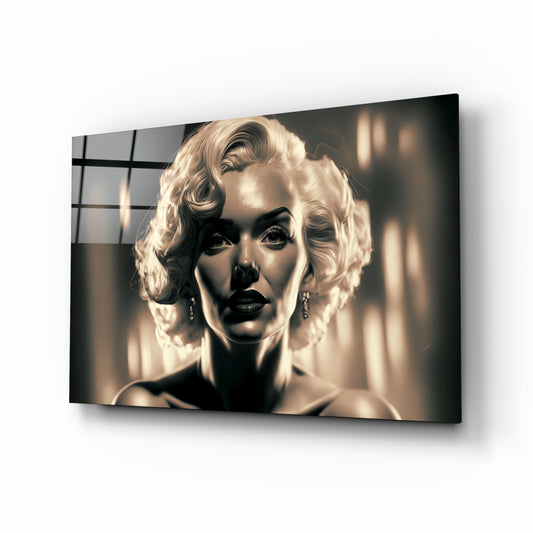 Pop Art Glamour Starlet Glass Wall Art  || Designer Collection