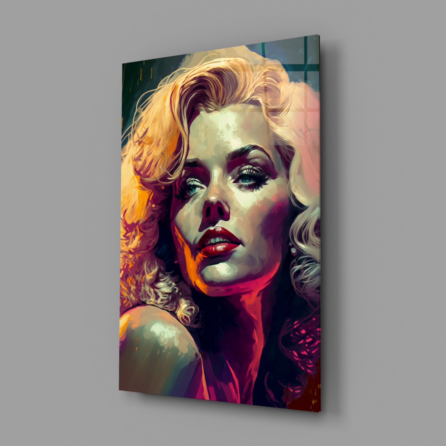 Marilyn Monroe Glass Wall Art  || Designer Collection.
