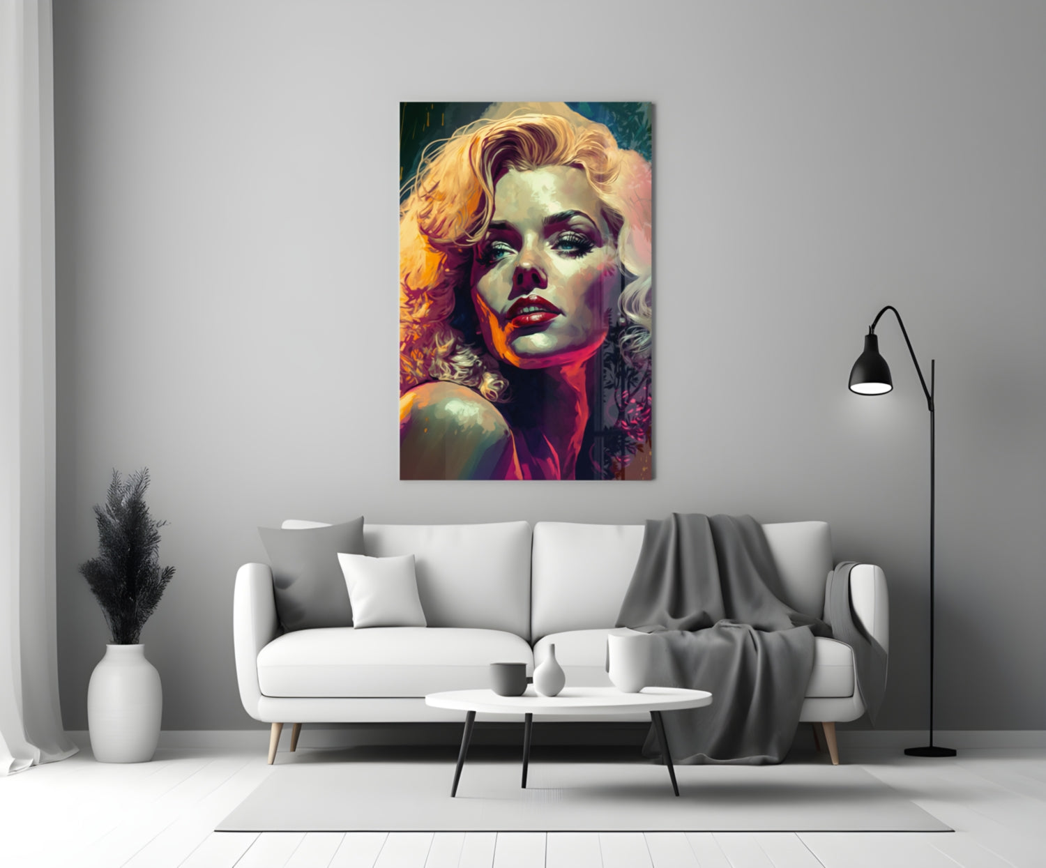 Marilyn Monroe Glass Wall Art  || Designer Collection.
