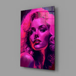 Neon-Hollywood panel bringing electric venom to a contemporary boutique