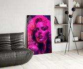 Marilyn panel adding disco pulse to a salon mirror wall