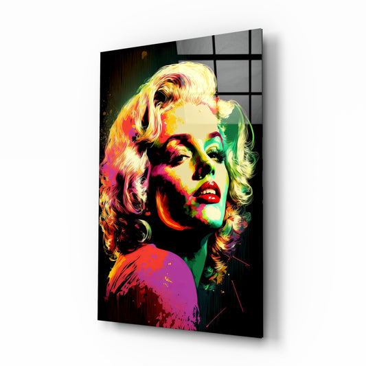 Pop Art Glamour Starlet Glass Wall Art  || Designer Collection