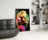 Marilyn panel adding graphic edge to a salon mirror wall