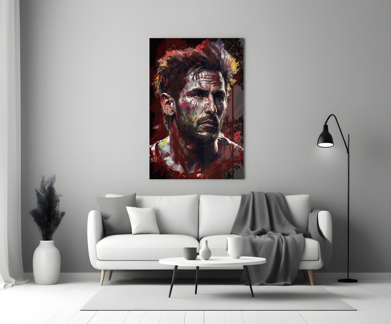 Messi Glass Wall Art  || Designer Collection.