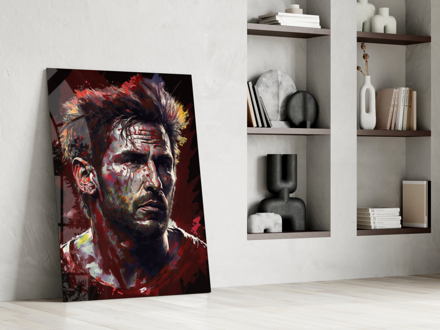 Messi Glass Wall Art  || Designer Collection.