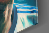 Argentina captain artwork anchoring a wall with albiceleste-and-amber palette
