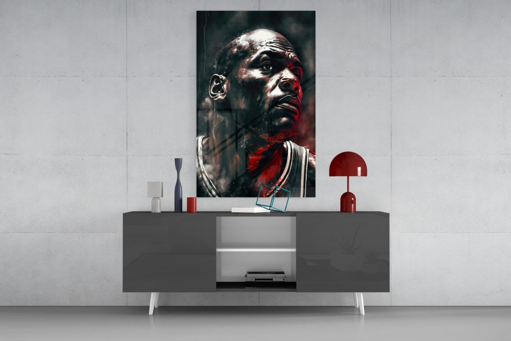 Jordan panel catching lamp light to reveal its painterly hush