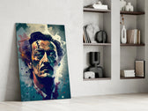 Salvador Dali glass print enhancing a hallway with painterly palette