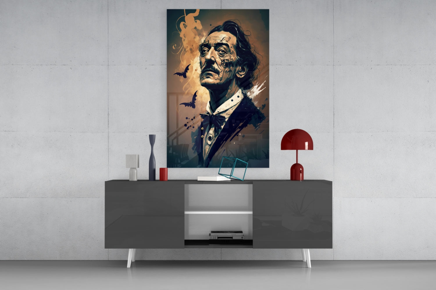 Salvador Dali Glass Wall Art  || Designer Collection.