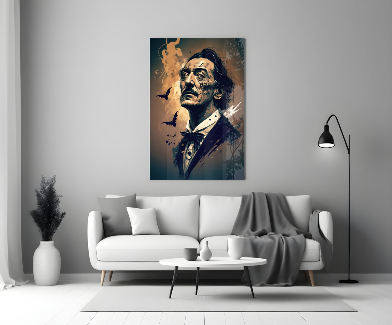 Salvador Dali Glass Wall Art  || Designer Collection.