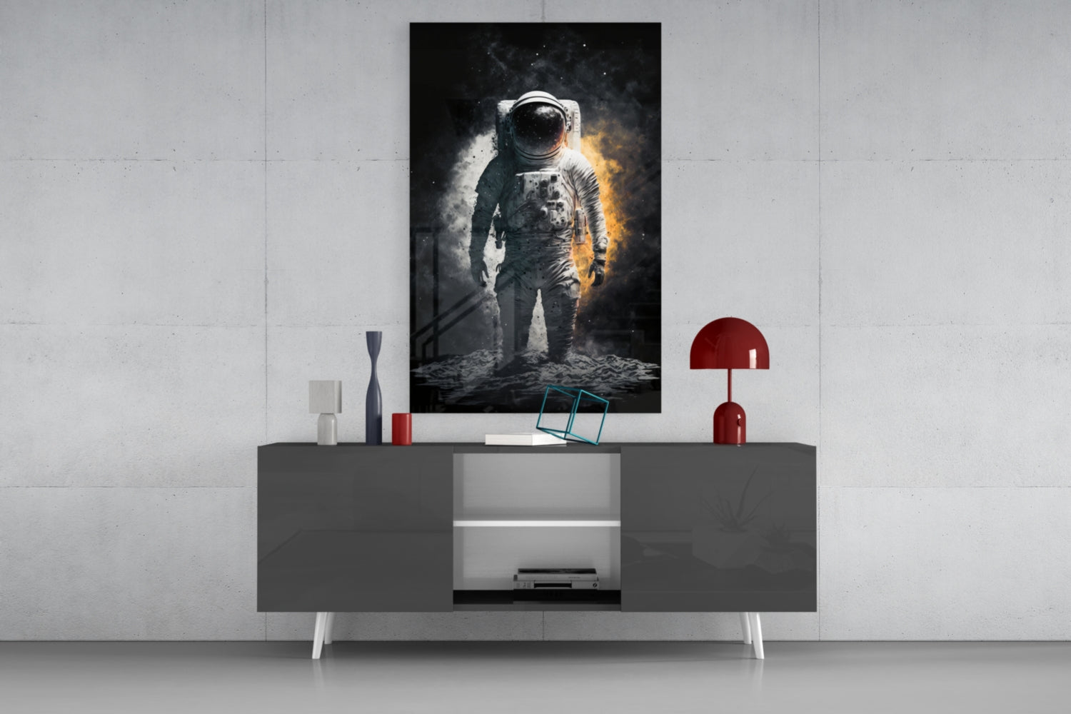 Astronaut  Glass Wall Art  || Designer Collection.