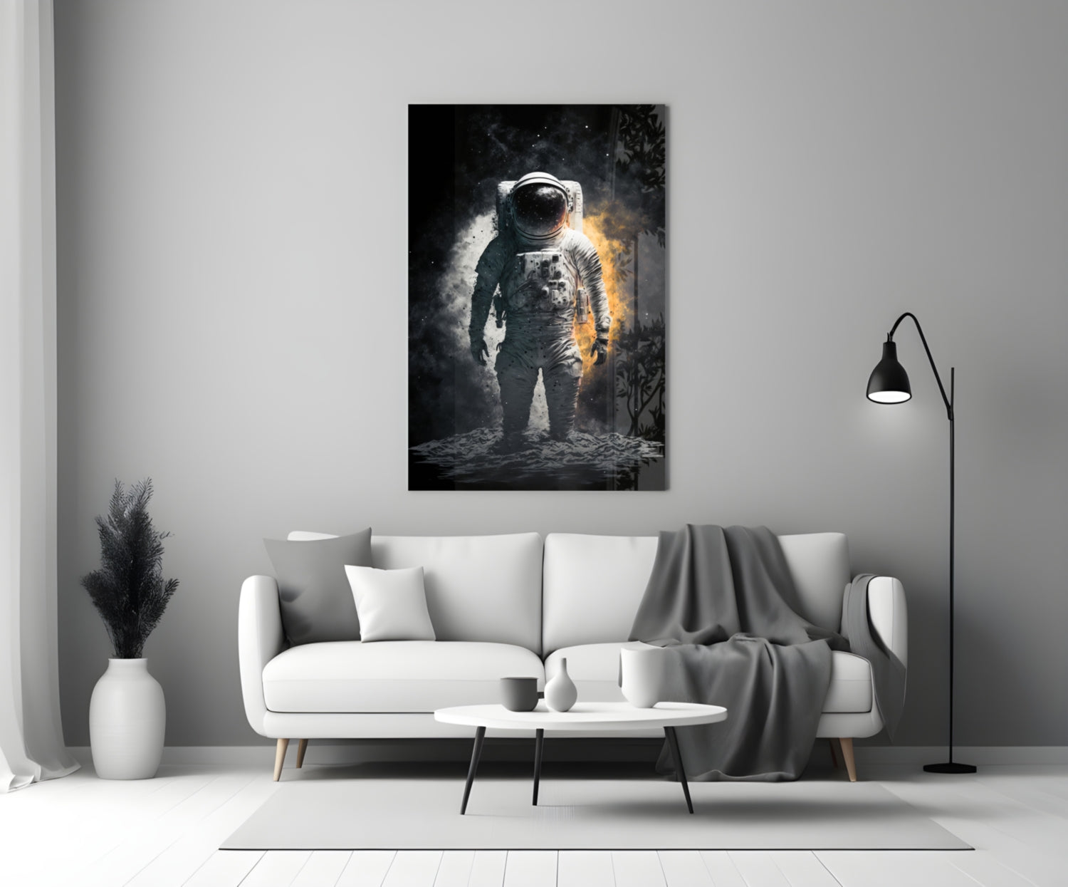 Astronaut  Glass Wall Art  || Designer Collection.