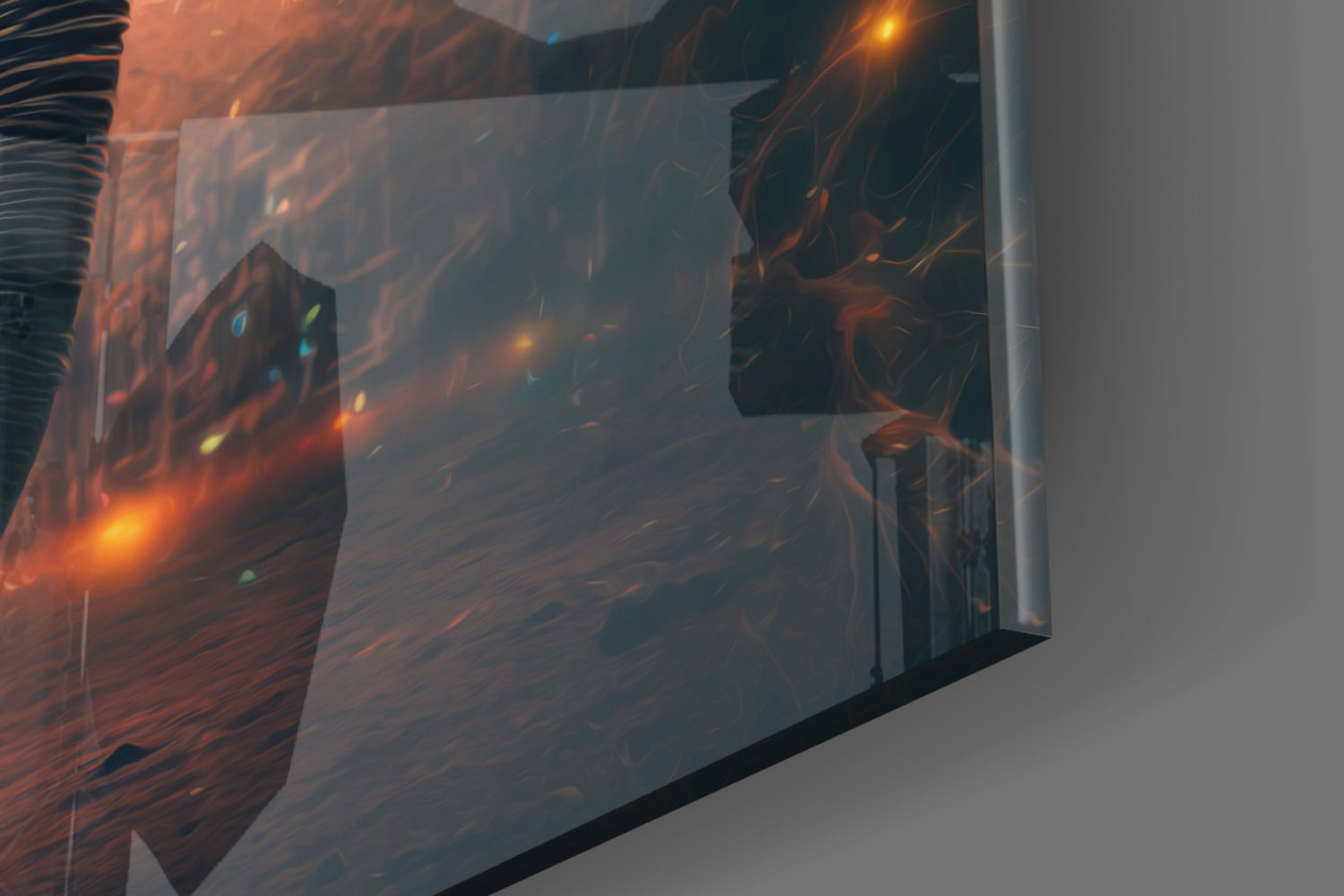 Glory of an Elephant Glass Wall Art  || Designer Collection.