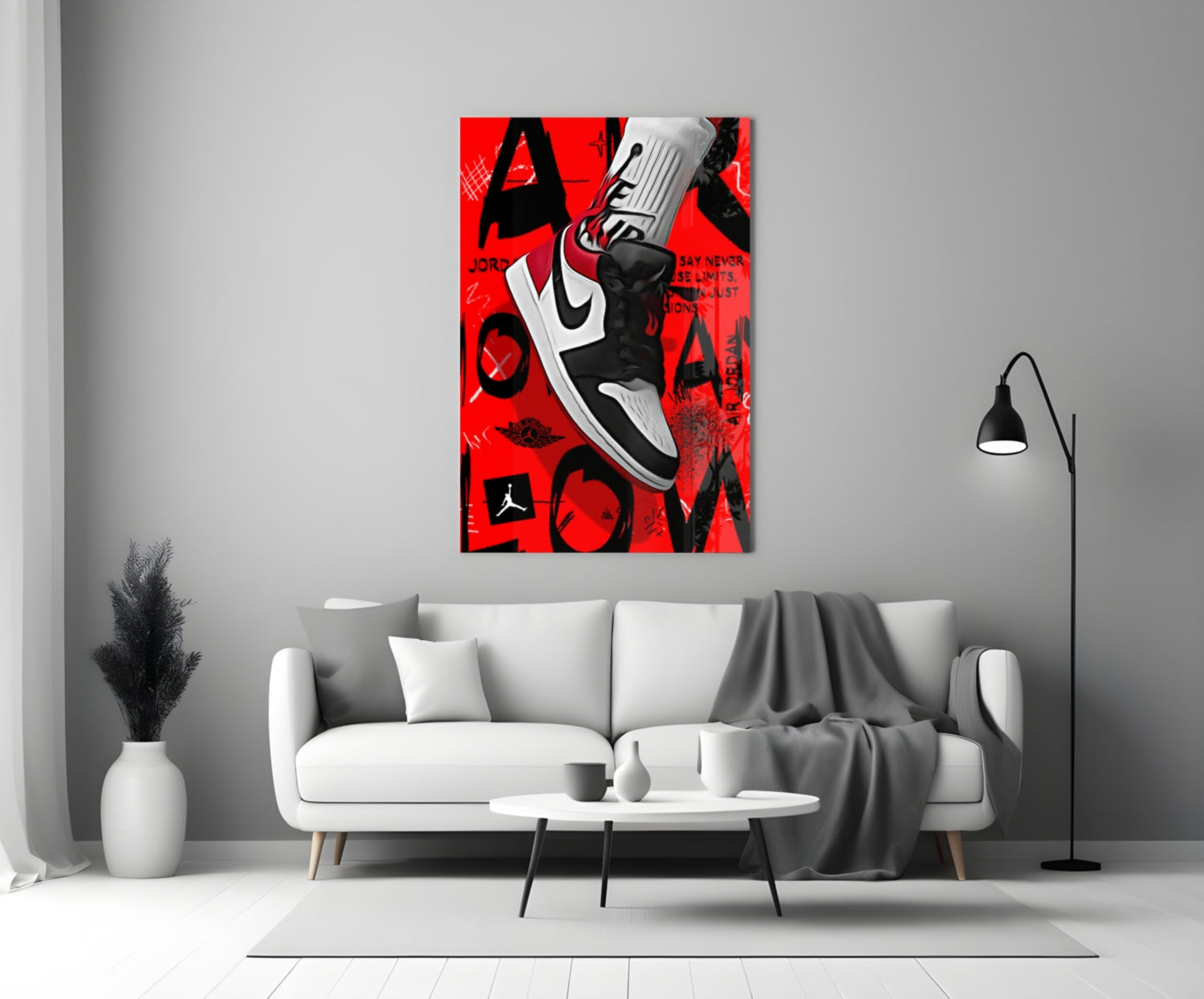 Air Jordan Glass Wall Art || Designer Collection.