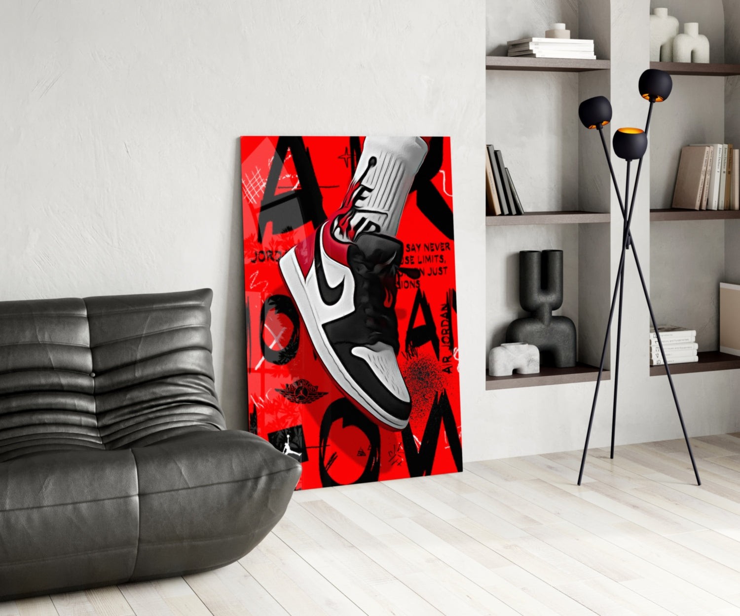 Air Jordan Glass Wall Art || Designer Collection.