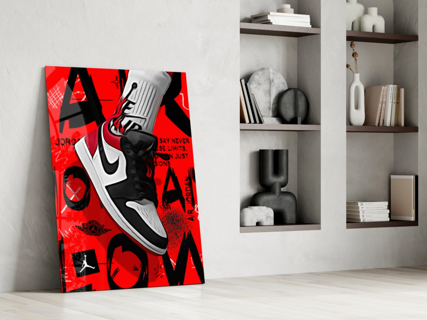 Air Jordan Glass Wall Art || Designer Collection.