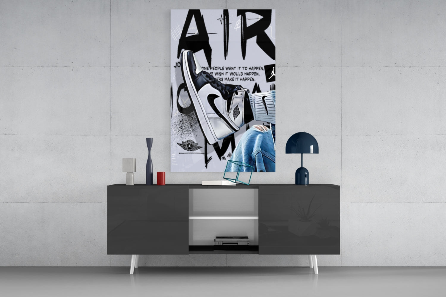 Air Jordan Glass Wall Art || Designer Collection.