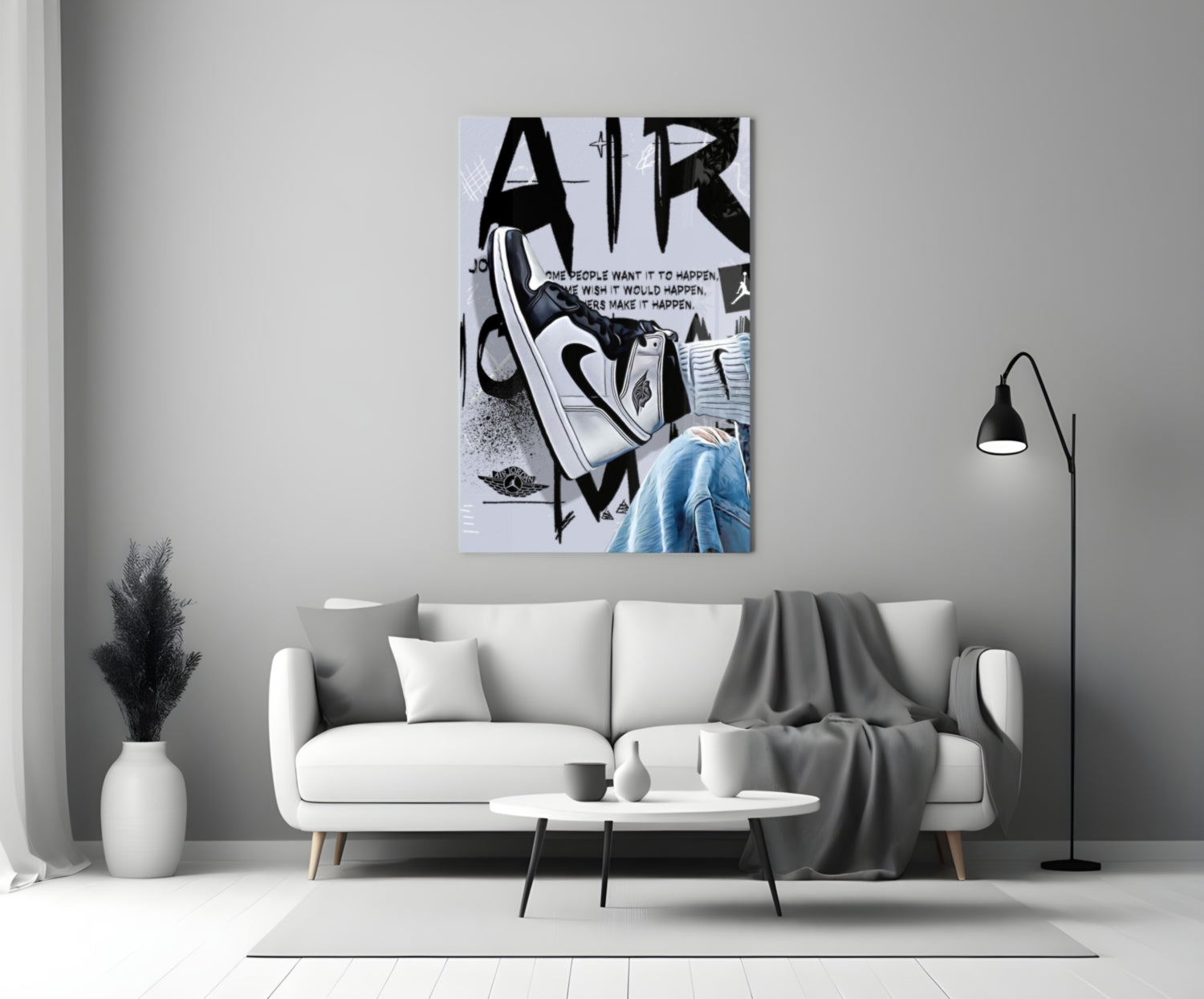 Air Jordan Glass Wall Art || Designer Collection.