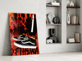 Vans glass print enhancing a hallway with streetwear palette