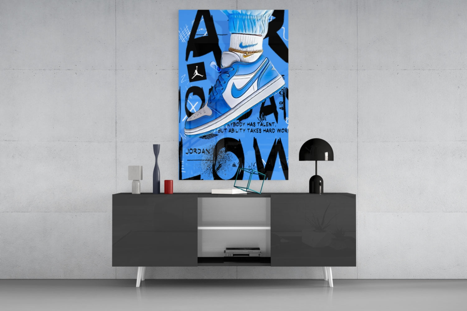 Air Jordan Glass Wall Art || Designer Collection.