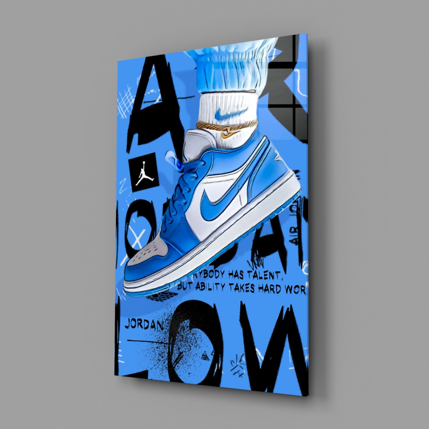 Air Jordan Glass Wall Art || Designer Collection.
