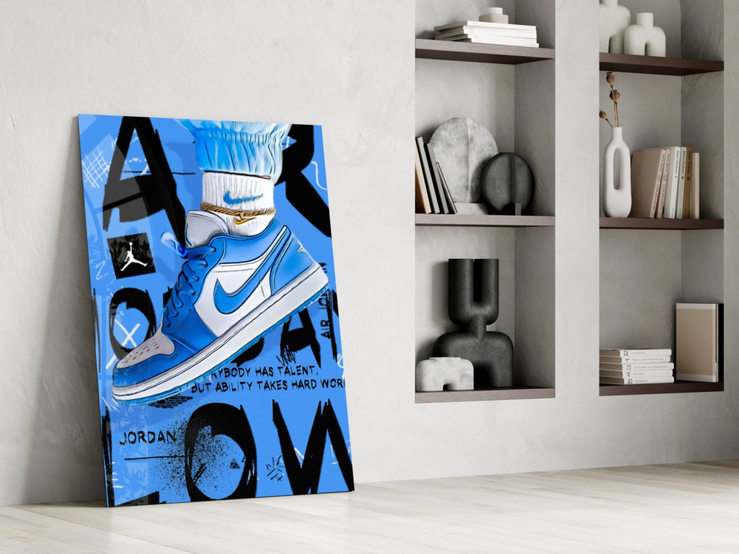 Air Jordan Glass Wall Art || Designer Collection.