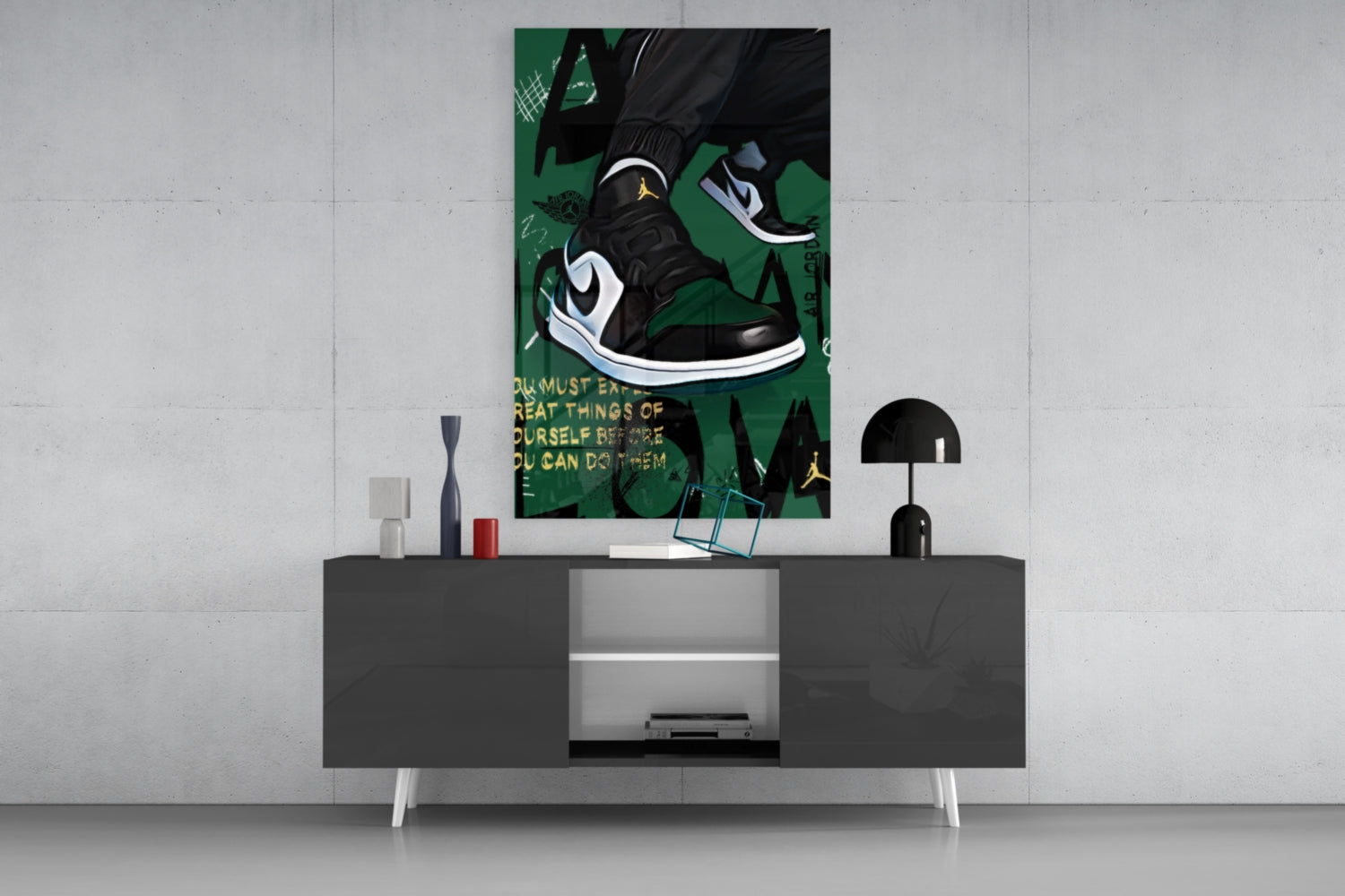 Air Jordan Glass Wall Art || Designer Collection.