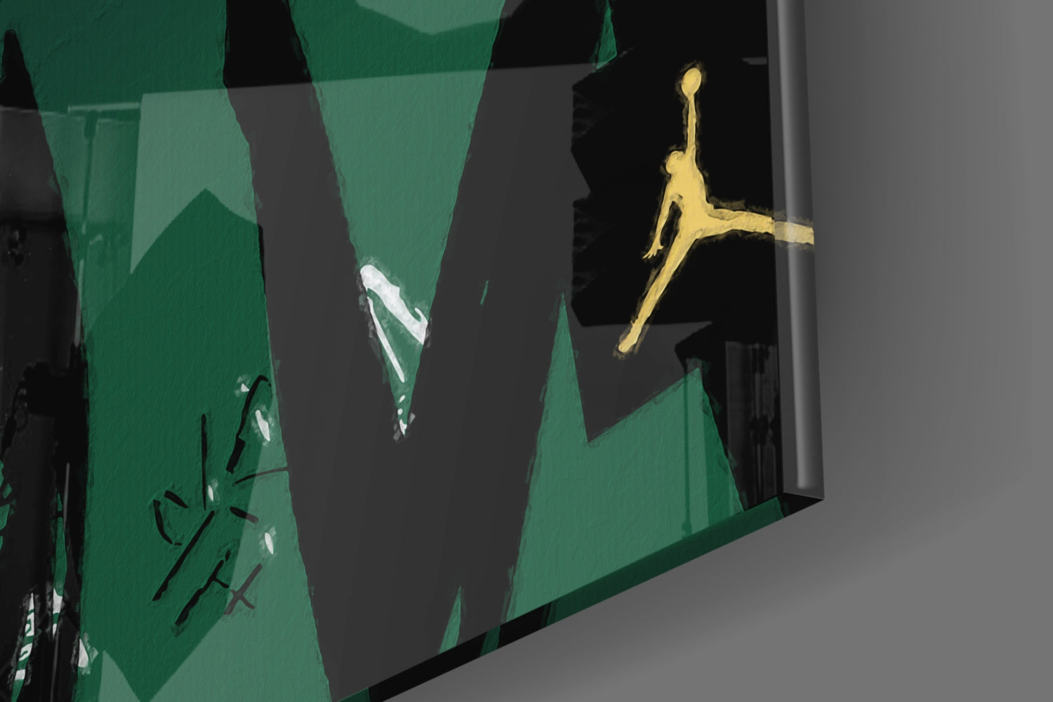 Air Jordan Glass Wall Art || Designer Collection.